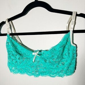 Coquette Y2K lace underwire bra with  rhinestones M